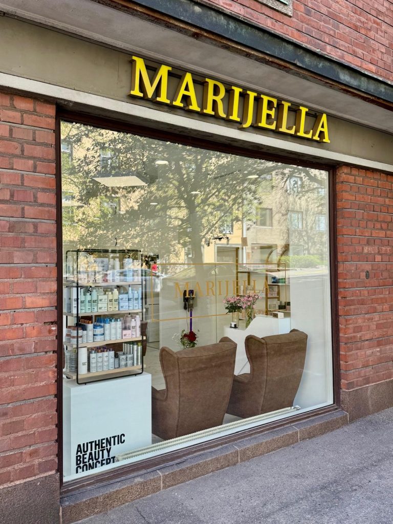 Kauneushoitola ja kampaamo Helsinki – Marijellan julkisivu Etu-Töölössä