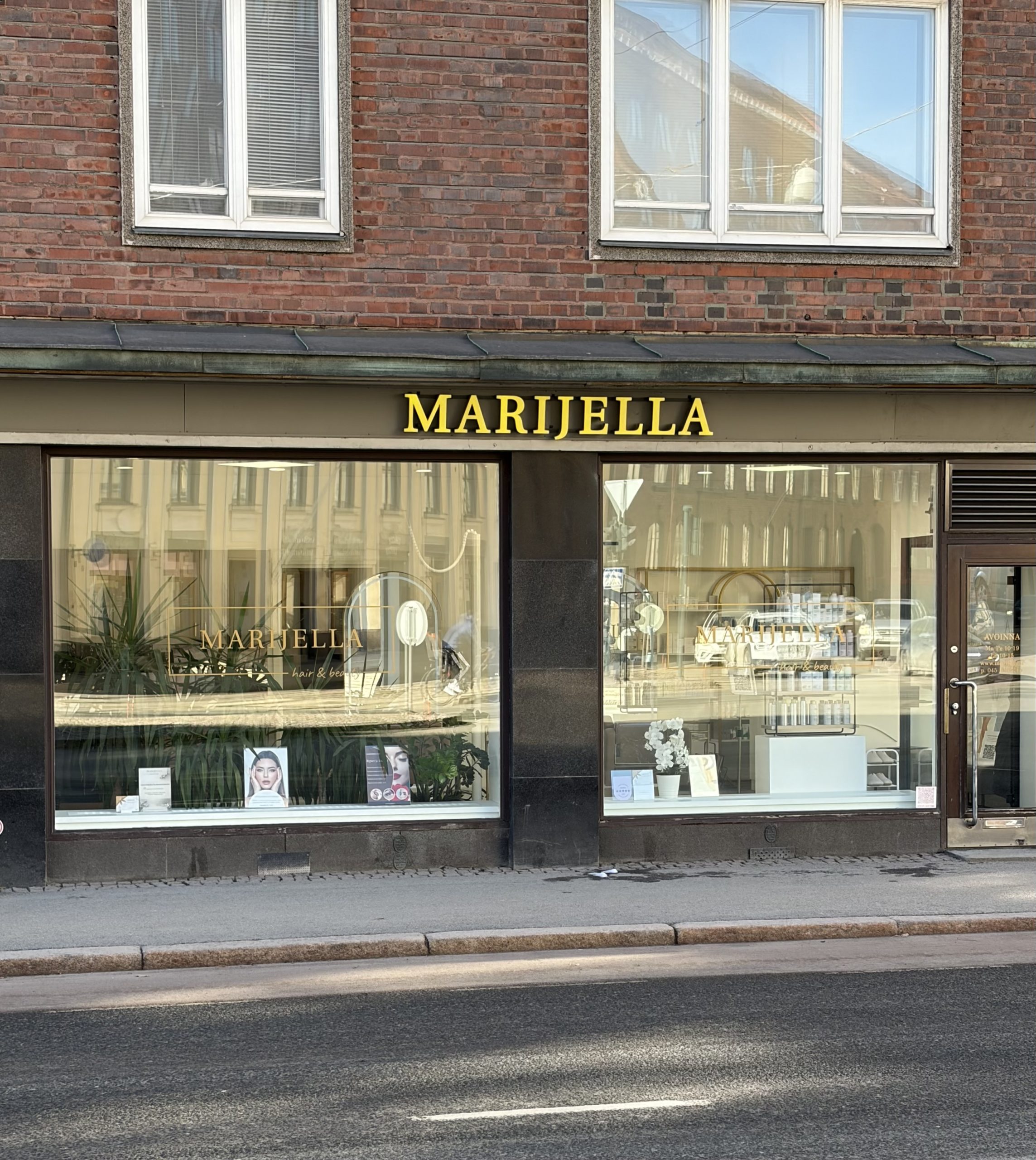 Kauneushoitola ja kampaamo Helsinki - Marijella hoitola ulkoa Etu-Töölössä